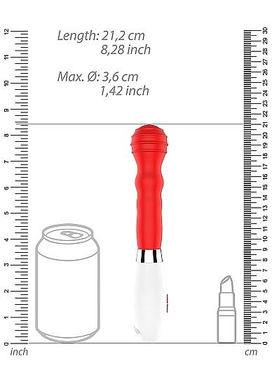 Alida Ultra Soft Silicone 10 Speeds Red