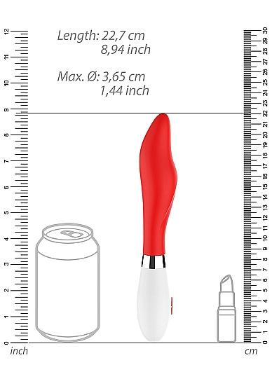 Athamas Ultra Soft Silicone 10 Speeds Red