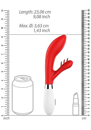 Agave Ultra Soft Silicone 10 Speeds Red