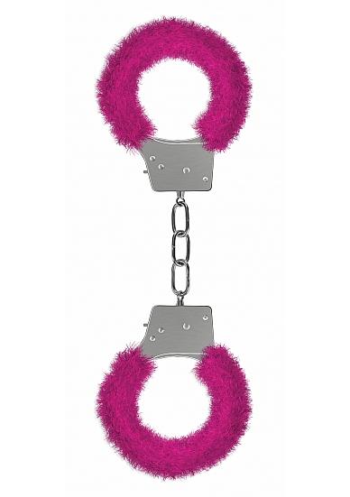Ouch Beginners Handcuffs Furry Pink
