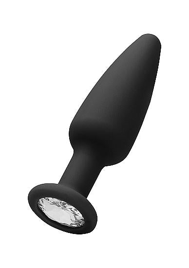 Cone Shaped Diamond Butt Plug Black