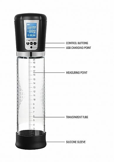 Pumped Premium Rechargeable Automatic Lcd Pump Transparent