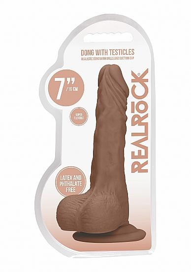 Realrock 7in Dong Tan W/ Testicles