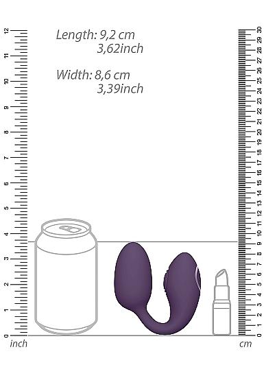 Vive Aika Rechargeable Remote Controlled Pulsing Vibrating Silicone Dual Stimulating Egg Vibrator Pu