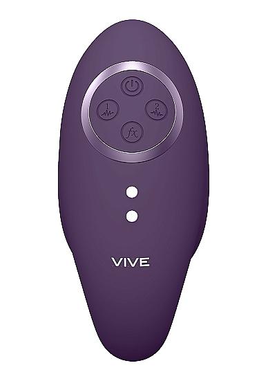 Vive Aika Rechargeable Remote Controlled Pulsing Vibrating Silicone Dual Stimulating Egg Vibrator Pu