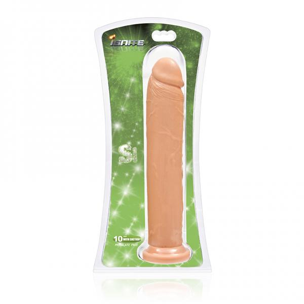 Cock With Suction Vanilla 10 Inches Beige Dildo