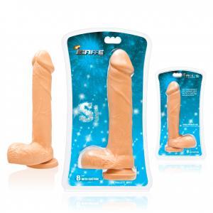 8 Inches Dildo Balls Beige