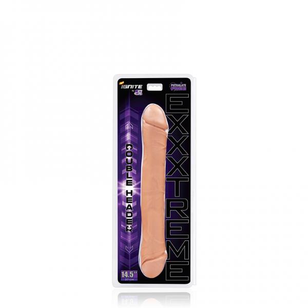 Exxtreme Double Dong 14.5 Inches Beige