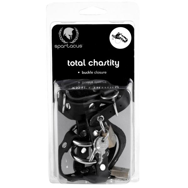Locking C Ring Chastity Black