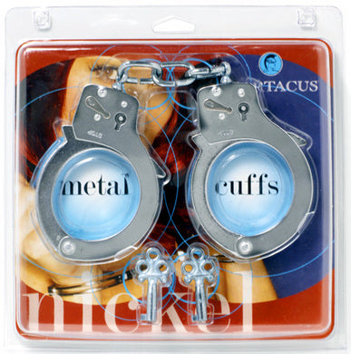 Nickel Coated Steel Handcuffs With Single Lock Silver