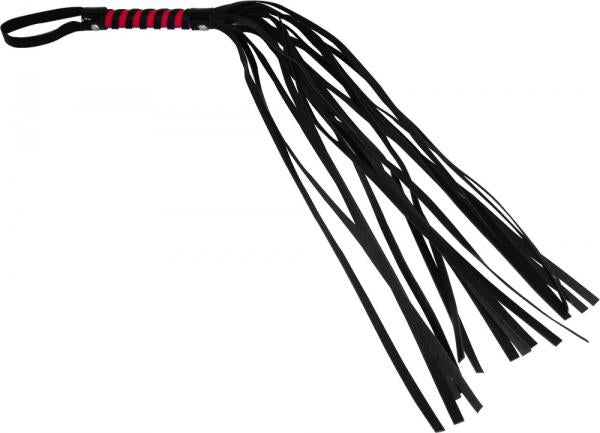 Sex & Mischief Red And Black Stripe Flogger