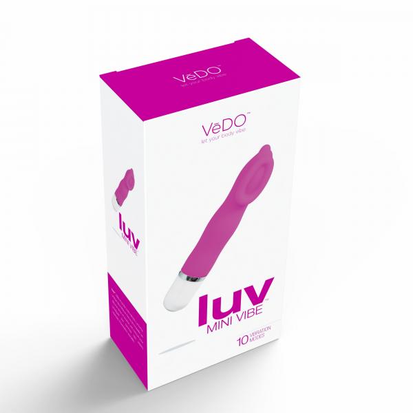 Luv Mini Silicone Waterproof Vibe Hot Pink