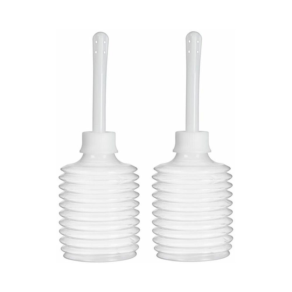Cloud 9 Fresh + Portable Anal Enema Douche 3.3oz Ez Squeeze Bulb 2 Pack