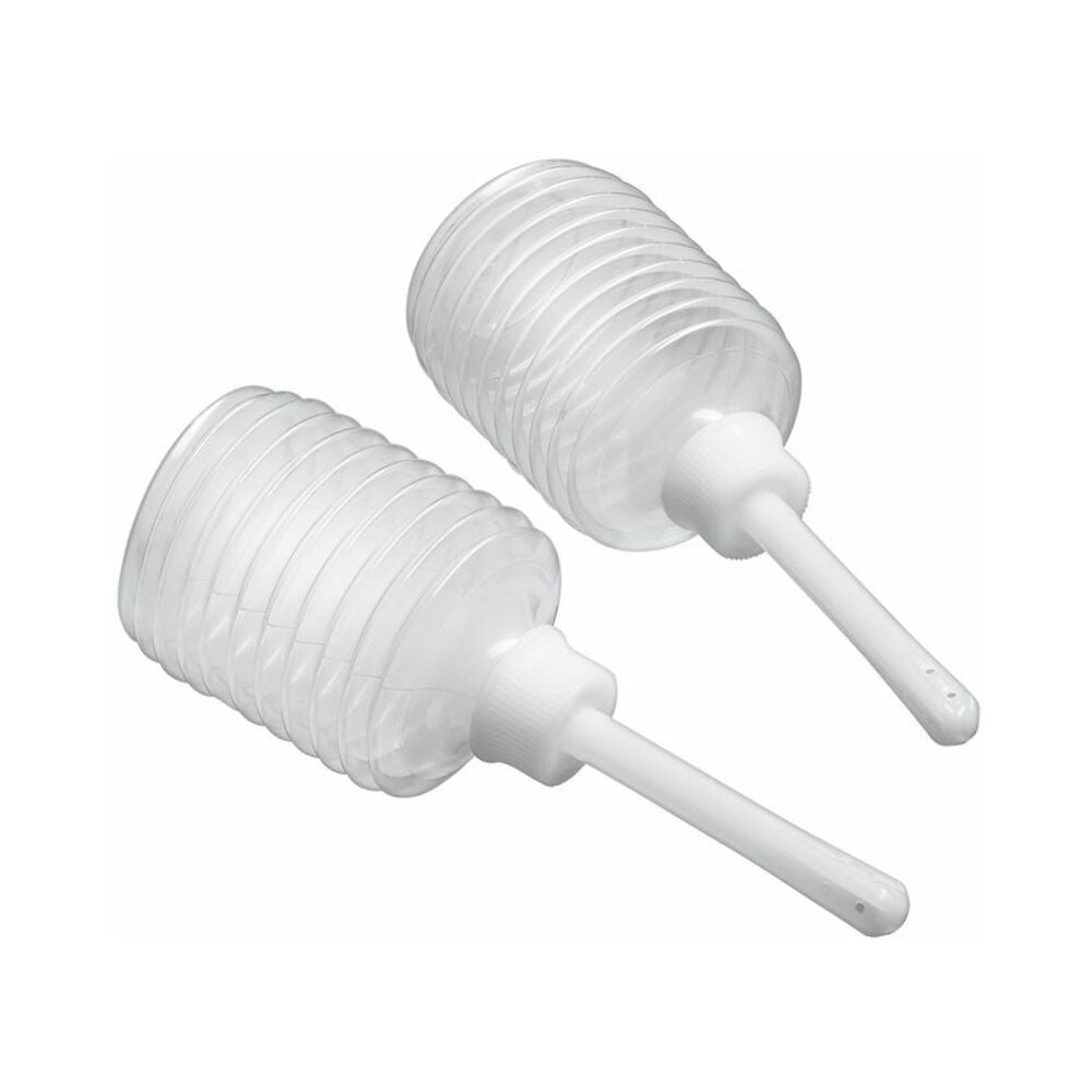 Cloud 9 Fresh + Portable Anal Enema Douche 3.3oz Ez Squeeze Bulb 2 Pack