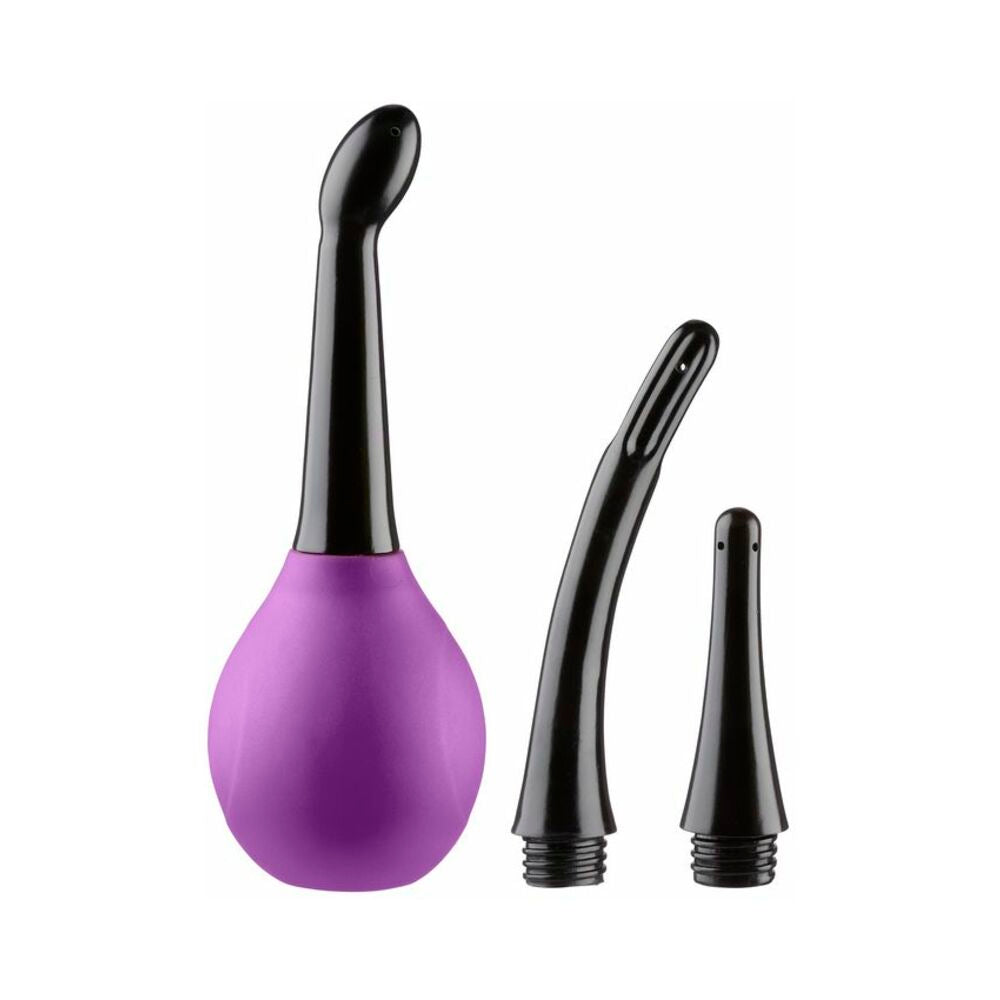Cloud 9 Fresh + Deluxe Anal Soft Tip Enema Douche 3 Soft Nozzle Tips