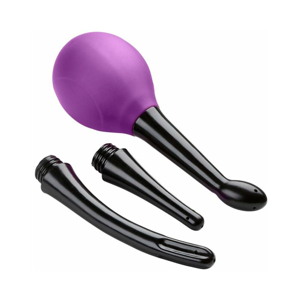 Cloud 9 Fresh + Deluxe Anal Soft Tip Enema Douche 3 Soft Nozzle Tips