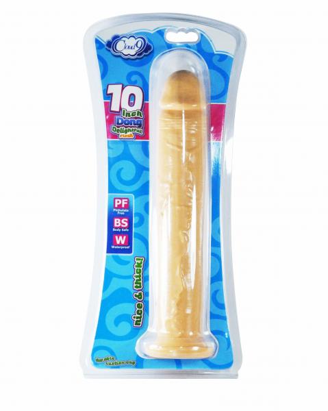 Cloud 9 10 Inches Dong Suction Cup Beige