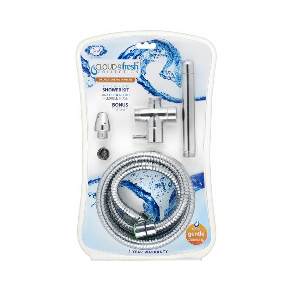Cloud 9 Fresh + Premium Shower Enema Kit W/ Diverter & Tips