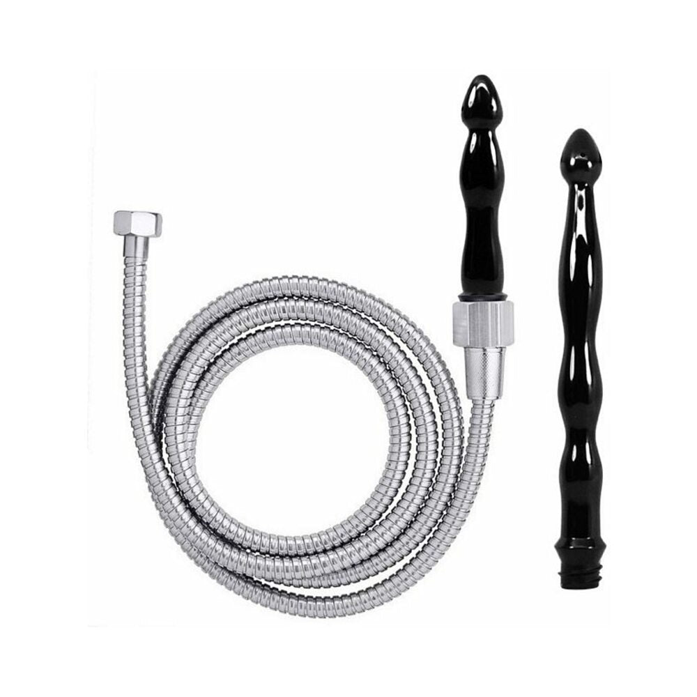 Cloud 9 Fresh + Deluxe Anal Enema Premium Shower Kit W/ 2 Tips & 6 Ft Stainless Steel