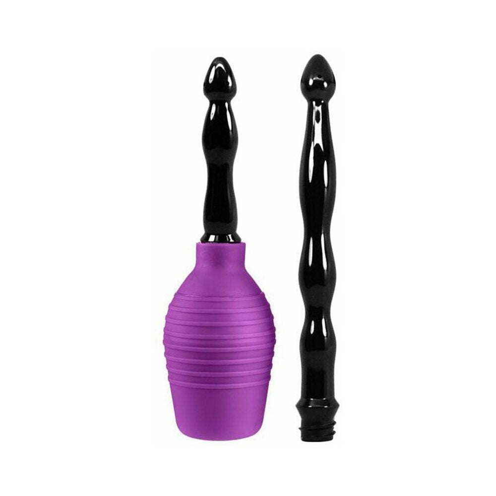 Cloud 9 Fresh + Deluxe Anal Enema Douche Kit 10.8oz Ez Squeeze Bulb W/ Soft Nozzle