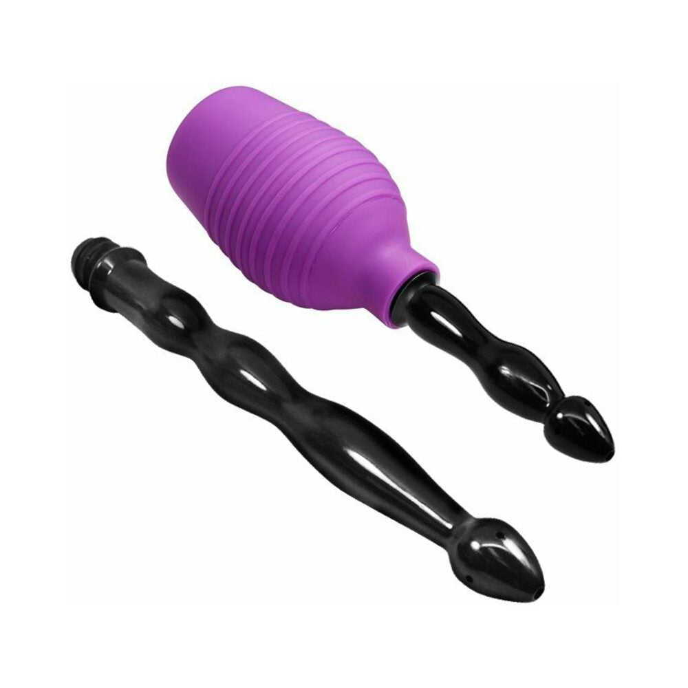 Cloud 9 Fresh + Deluxe Anal Enema Douche Kit 10.8oz Ez Squeeze Bulb W/ Soft Nozzle