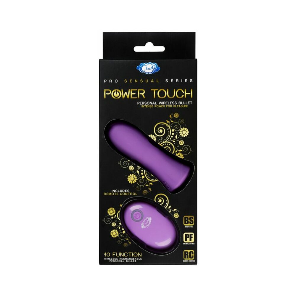 Pro Sensual Power Touch Bullet With Remote Control Purple