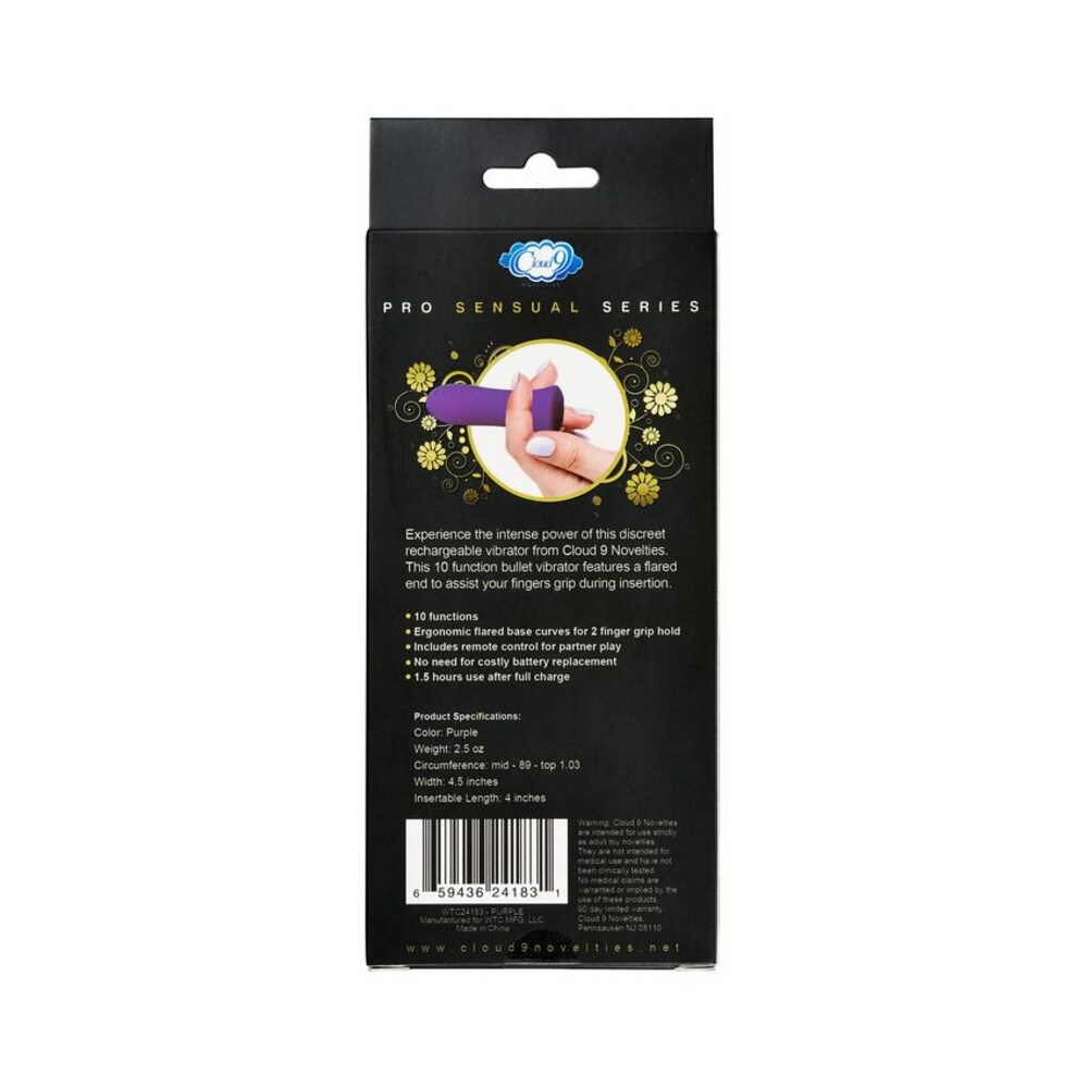 Pro Sensual Power Touch Bullet With Remote Control Purple