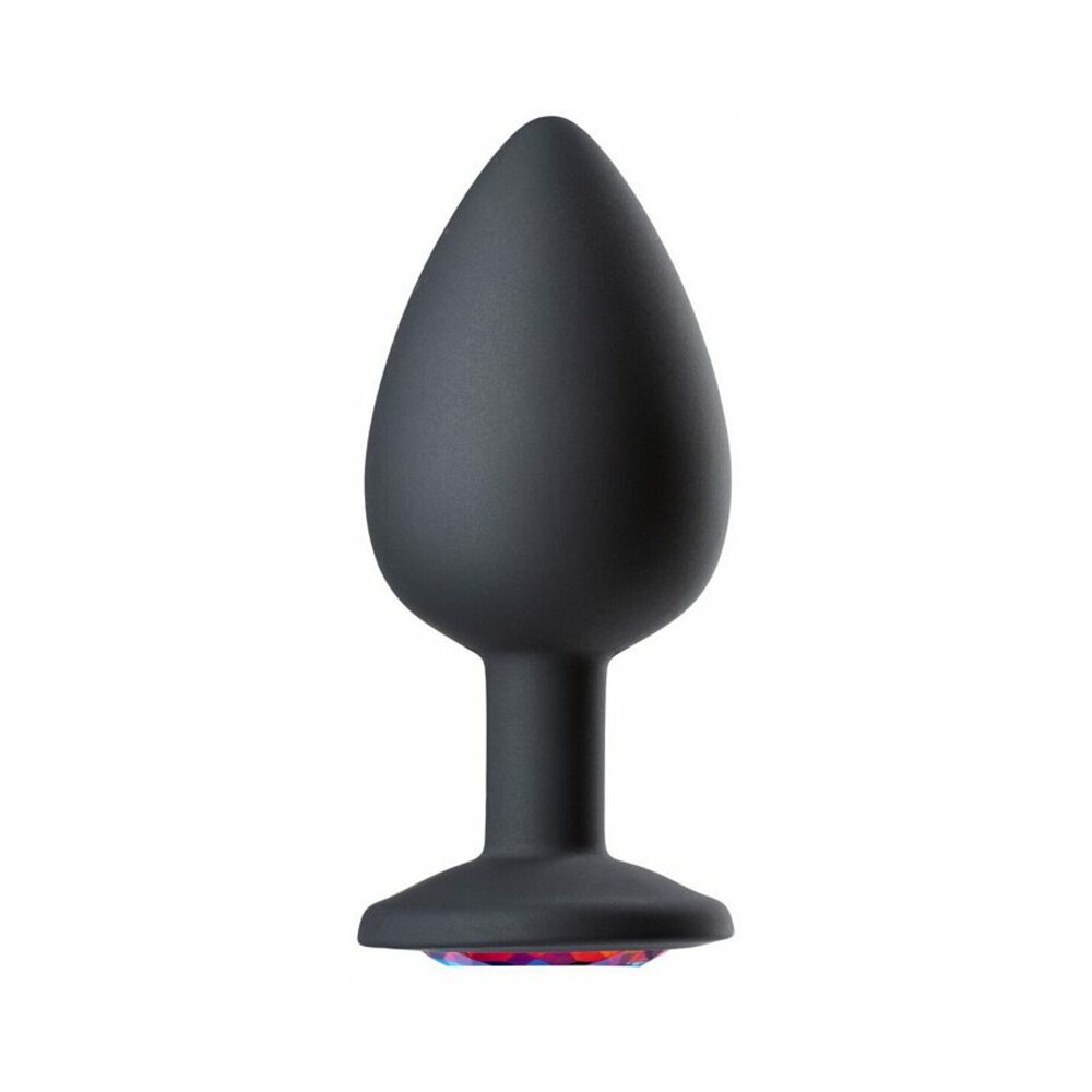 Cloud 9 Gems Black Silicone Anal Plug Medium