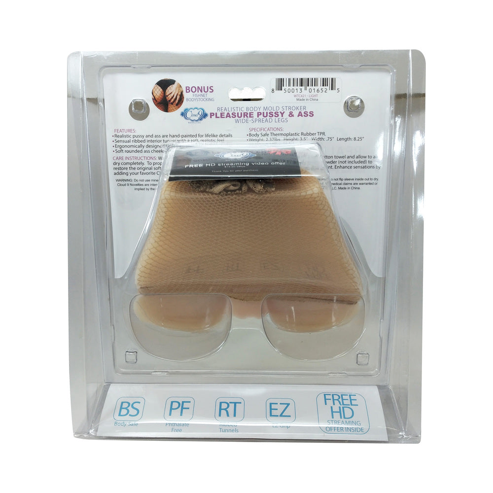 Cloud 9 Pleasure Pussy & Ass Lifesize Body Mold Brown
