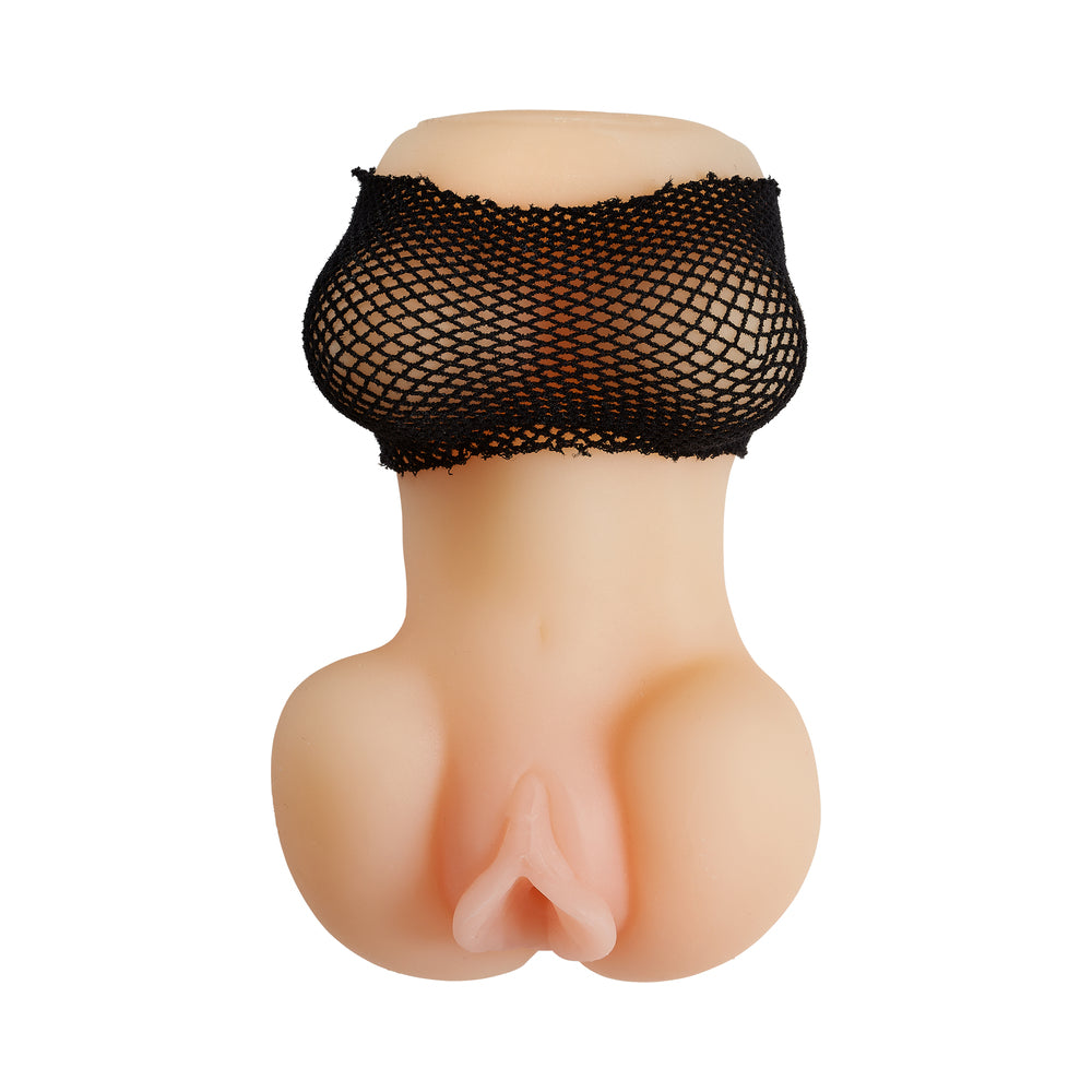 Cloud 9 Realistic Pussy & Ass Body Mold W/Spread Legs Tan