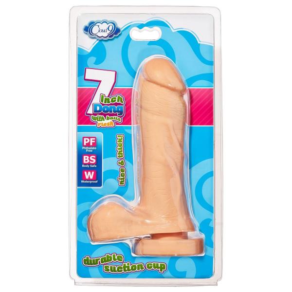 Delightful Dong 7 Inches Balls Beige