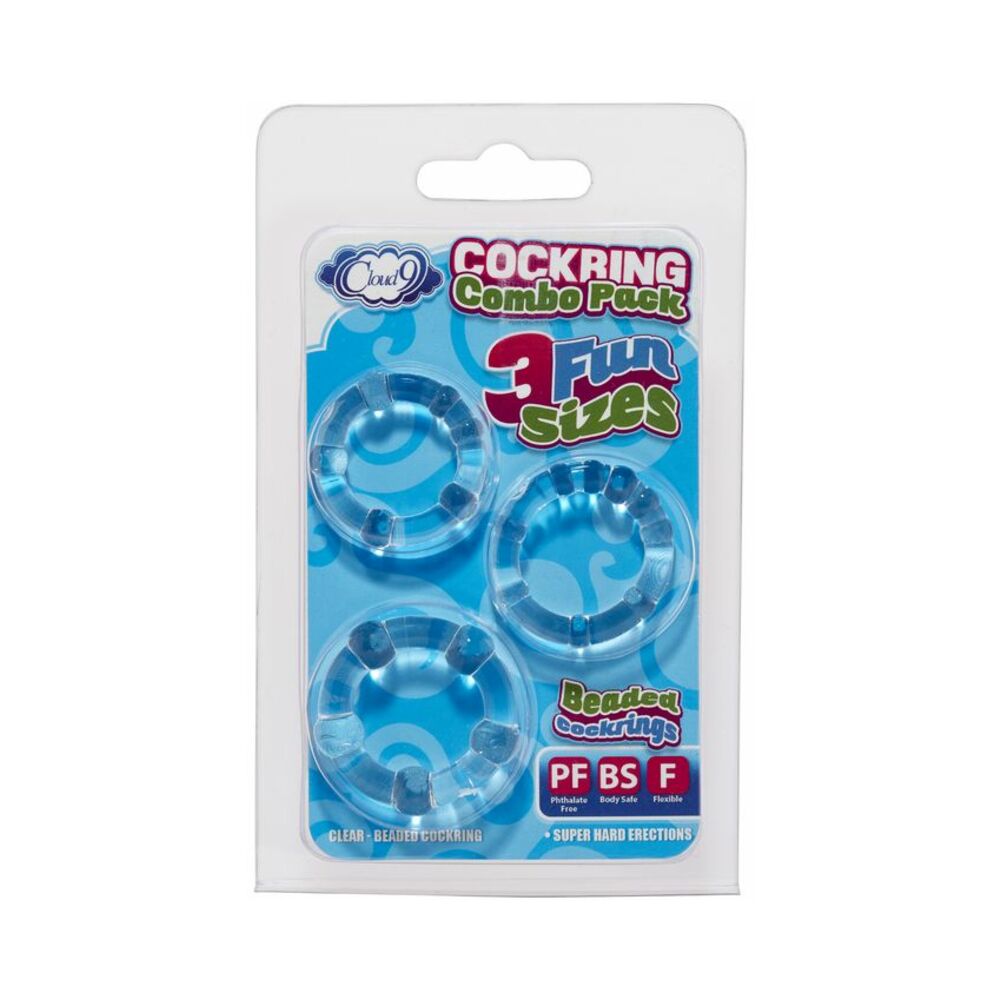 Cloud 9 Big Anal Plug Clear Gray