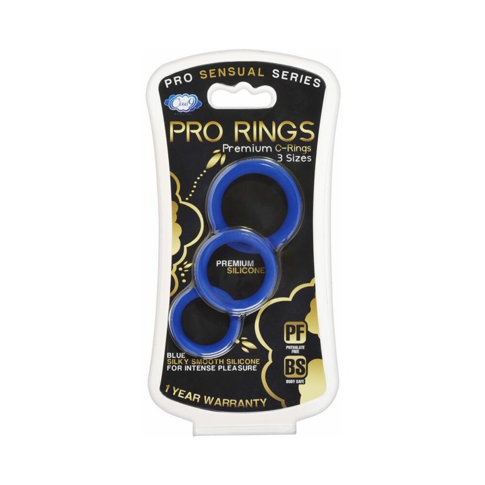 Cloud 9 Platinum Silicone 7 Inches Dong Brown Bonus Rings