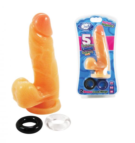 Cloud 9 5 Inches Dildo With Cock Rings Beige
