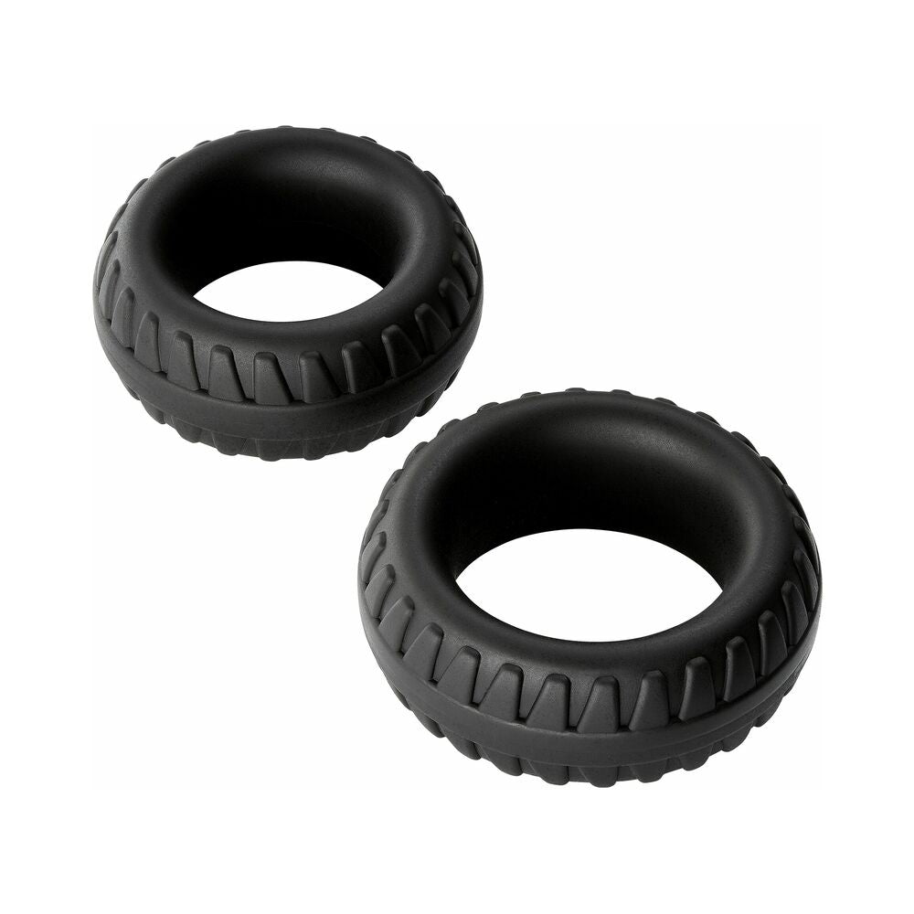 Pro Sensual Premium Silicone Dong With 3 C Rings Brown 7 Inches