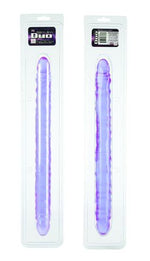 Translucence Slim Jim Duo Double Dong 17.5 Inch Purple