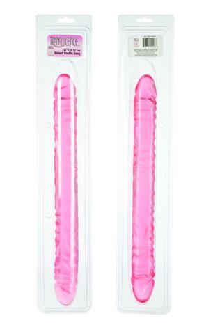 Translucence Veined Double Dong 17.5"