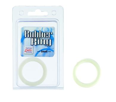 White Rubber Cock Ring Small