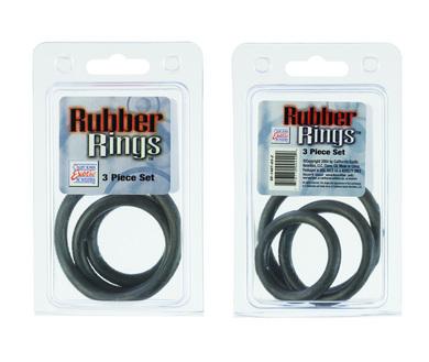 Rubber Ring Black 3 Piece Set