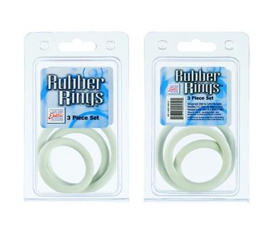 Rubber Ring White 3 Piece Set