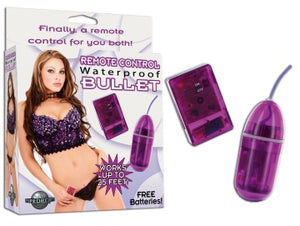 Remote Control Waterproof Bullet 3.25 Inch Purple