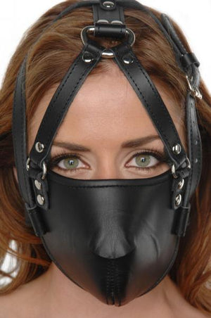 Strict Leather Face Harness Black