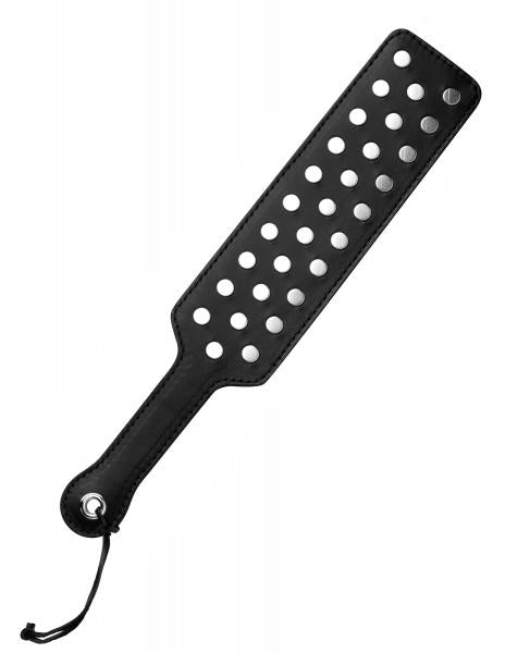 Strict Leather Studded Paddle Black