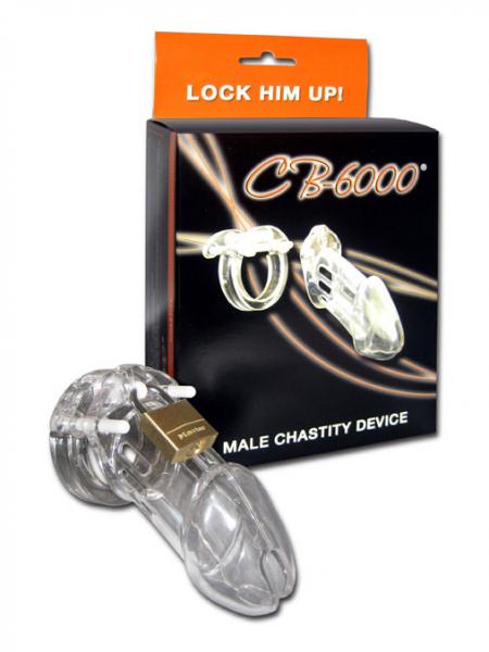 Cb 6000 Male Chastity Device Clear 3 1/4" Cage