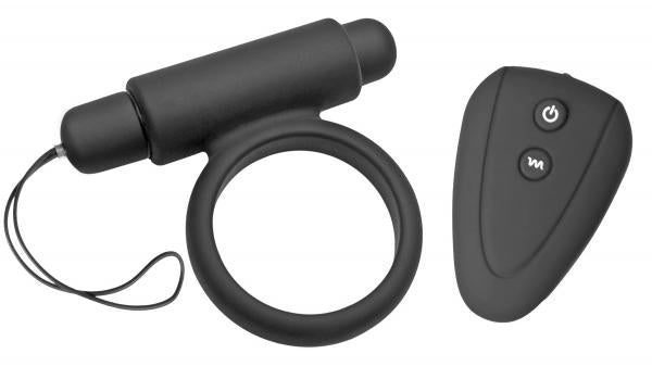 Incite 10 Mode Remote Control Cock Ring Black