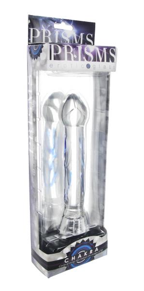 Chakra Illuminating Glass Dildo