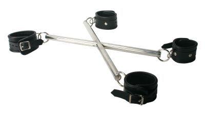 Strict Leather X Hog Tie Spreader Bar With Restraints