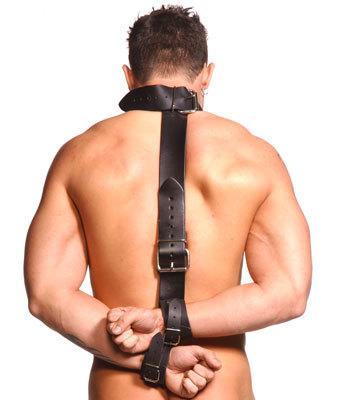 Strict Leather Neck Wrist Restraint