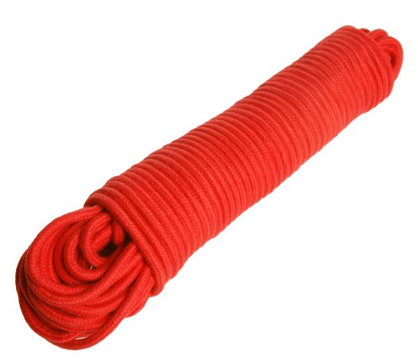 96 Foot Cotton Bondage Rope Red