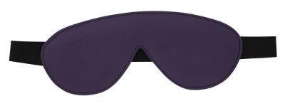 Blindfold Padded Leather Purple And Black